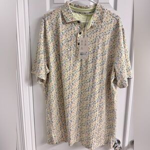 NWT Walter Hagen Lemon Design Golf Shirt Polo - Size Men’s Extra Large